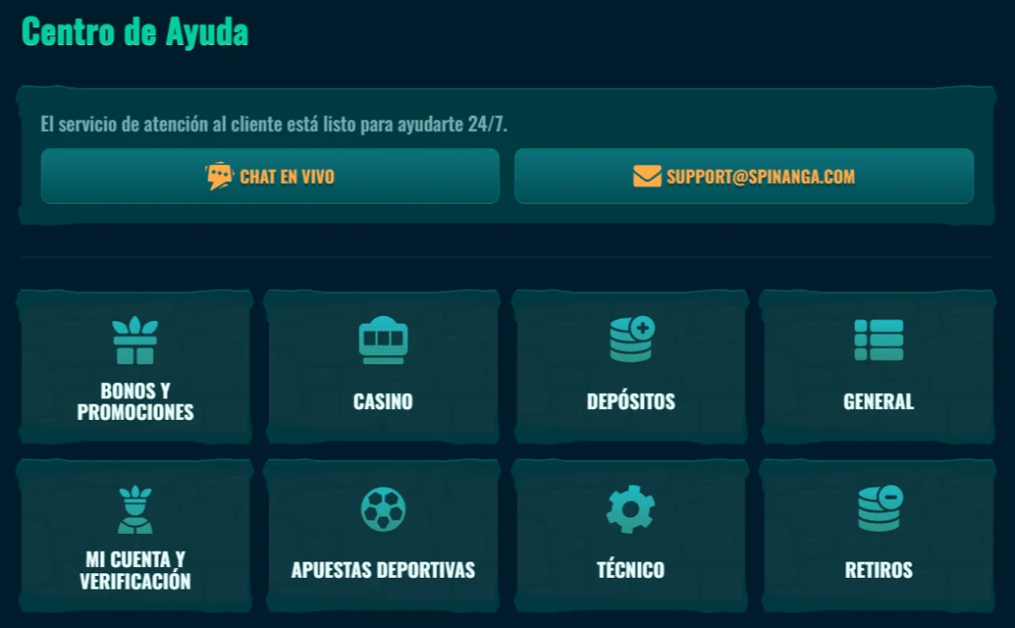 Spinanga Casino Atención al Cliente Spinanga Casino Atención al Cliente